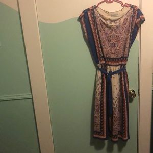 Fun Vintage Midi Paisley Dress